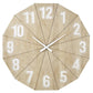 Natural Finished Wood Wall Clock - Subtle Rustic Style Large Clock - Timeless Wall Decor (31") | oak7west.com