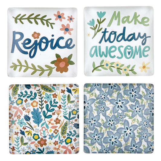 Make Today Awesome & Rejoice Magnet Set of 4 | oak7west.com