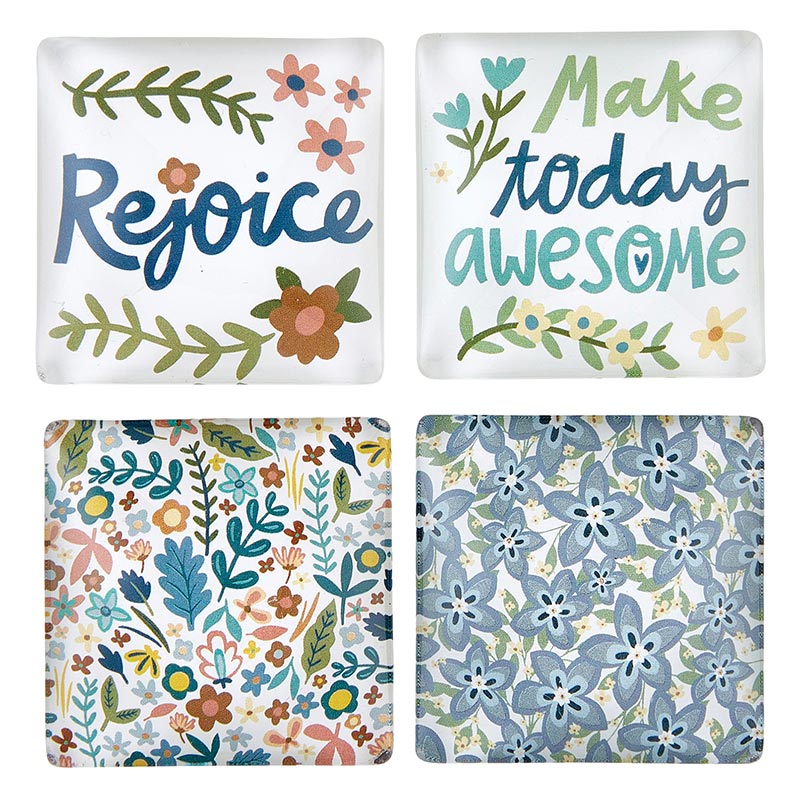 Awesome Gift Collection - Make Today Awesome & Rejoice Magnet Set of 4 | oak7west.com