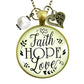 Necklace - Faith Hope Love | oak7west.com