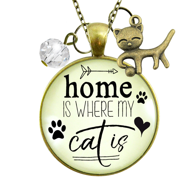 Necklace - Home is where my cat is