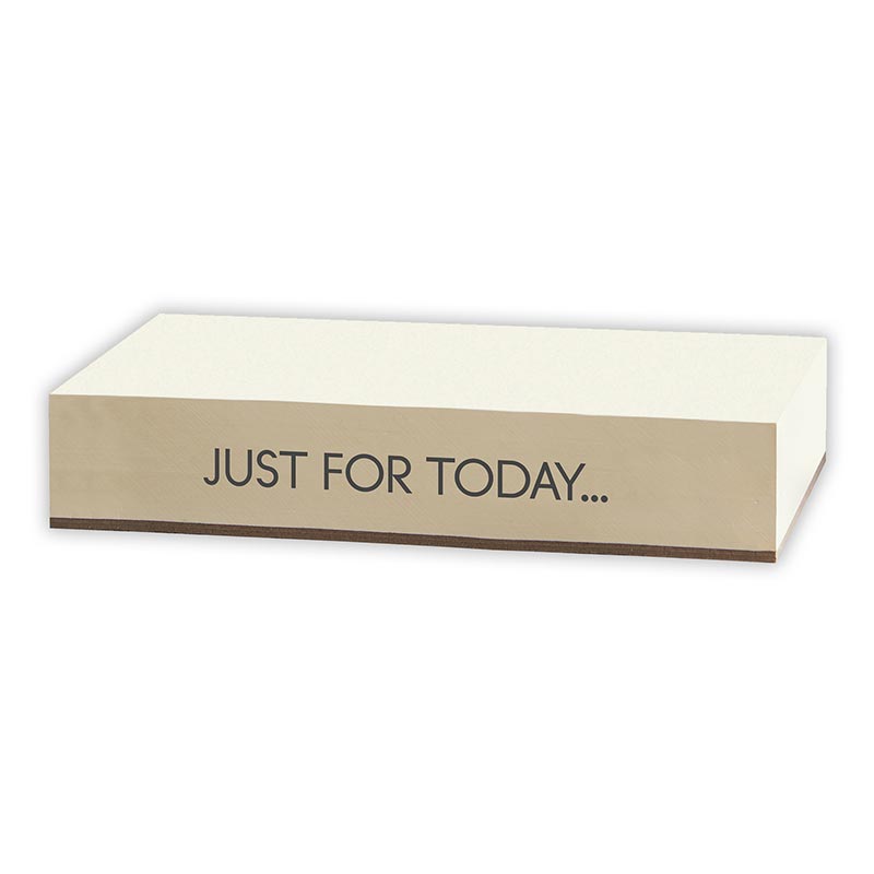 Paper Block Notepad - JUST FOR TODAY... | oak7west.com