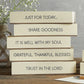 Paper Block Notepad | Choose from... JUST FOR TODAY... SHARE GOODNESS IT IS WELL WITH MY SOUL GRATEFUL. THANKFUL. BLESSED TRUST IN THE LORD | oak7west.com