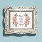 Inspirational Word Art - Rejoice in the Lord Always - Vintage Style Wall Decor (8x10 print) | Vintage Style Floral Wall Art shown in ornate frame | oak7west.com