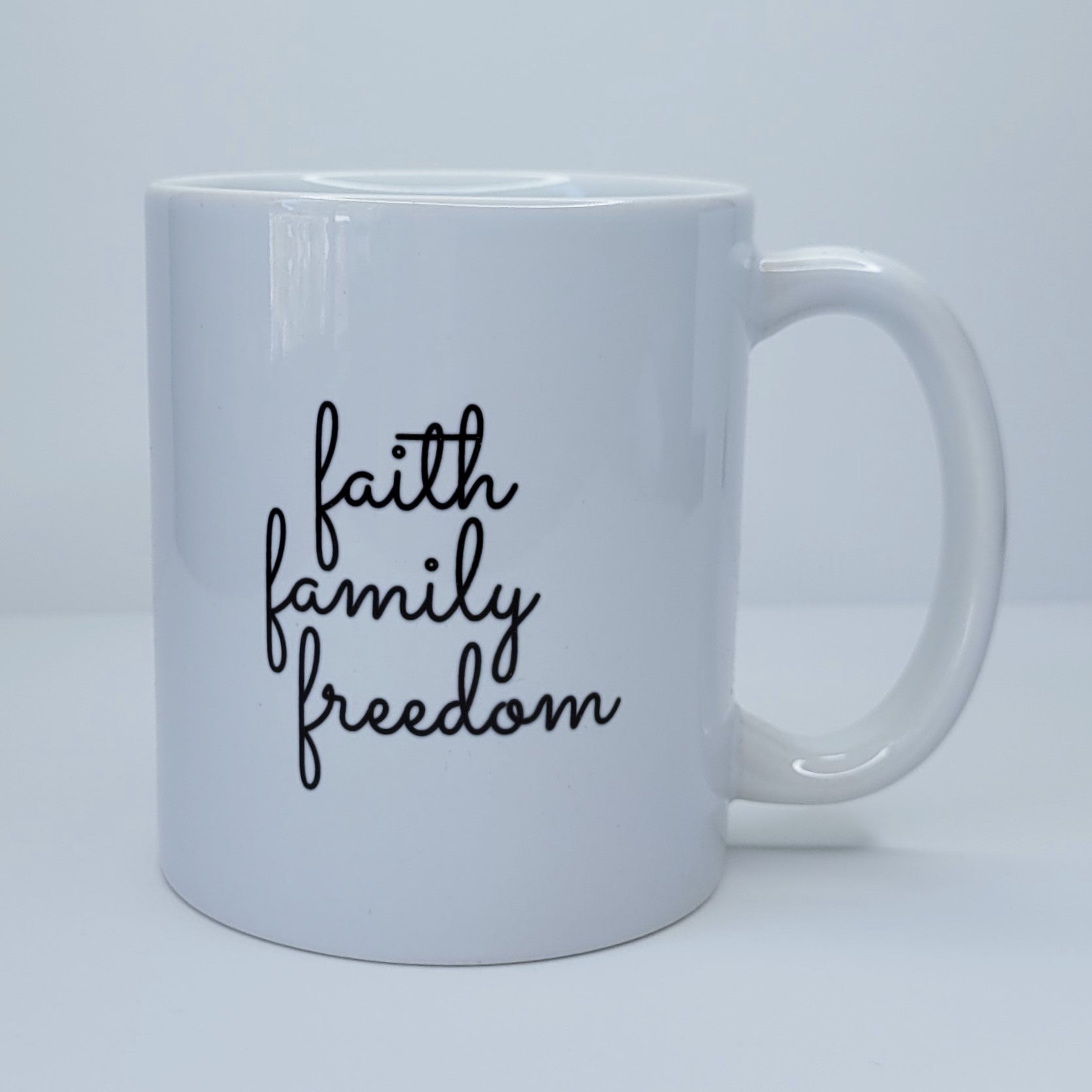 My Heart | Faith, Family, Freedom Coffee Mug | oak7west.com